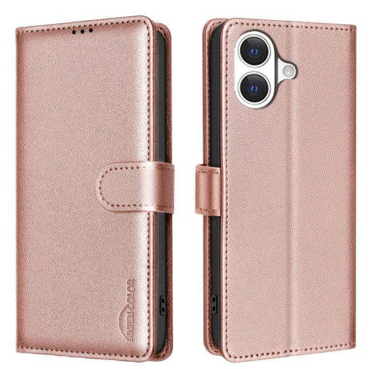 Capa de telemóvel em pele com textura de lichia e proteção anti-roubo RFID, para iPhone 17 Pro Max, para iPhone 17 Pro, para iPhone 17, para iPhone Air