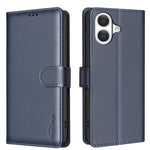 Capa de telemóvel em pele com textura de lichia e proteção anti-roubo RFID, para iPhone 17 Pro Max, para iPhone 17 Pro, para iPhone 17, para iPhone Air