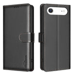 Capa de telemóvel em pele com textura de lichia e proteção anti-roubo RFID, para iPhone 17 Pro Max, para iPhone 17 Pro, para iPhone 17, para iPhone Air