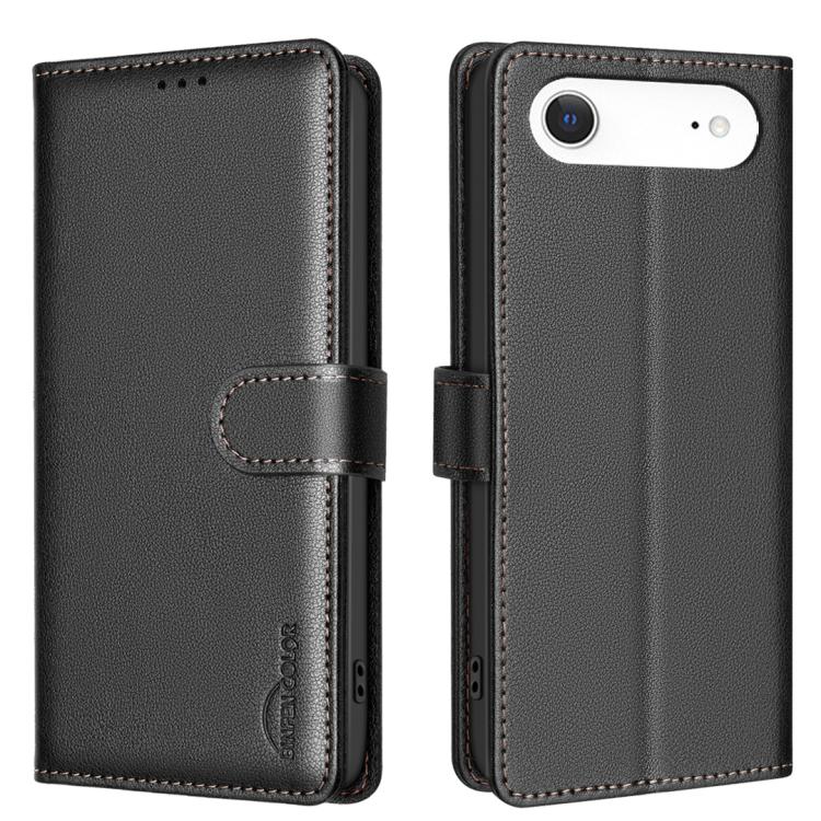 Capa de telemóvel em pele com textura de lichia e proteção anti-roubo RFID, para iPhone 17 Pro Max, para iPhone 17 Pro, para iPhone 17, para iPhone Air