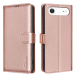 Capa de telemóvel em pele com textura de lichia e proteção anti-roubo RFID, para iPhone 17 Pro Max, para iPhone 17 Pro, para iPhone 17, para iPhone Air