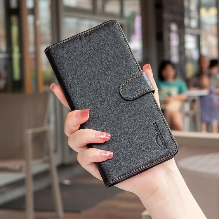 Capa de telemóvel em pele com textura de lichia e proteção anti-roubo RFID, para iPhone 17 Pro Max, para iPhone 17 Pro, para iPhone 17, para iPhone Air