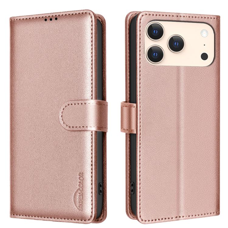 Capa de telemóvel em pele com textura de lichia e proteção anti-roubo RFID, para iPhone 17 Pro Max, para iPhone 17 Pro, para iPhone 17, para iPhone Air