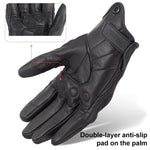 Luvas de Motociclismo SOMAN MG-24 em Pele de Carneiro Luvas Retro com Ecrã Tátil para Condução Fora de Estrada, M, L, XL, XXL