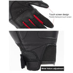 Luvas de Motociclismo SOMAN MG21 em Pele de Carneiro Fibra de Carbono Luvas Antiderrapantes para Condução Fora de Estrada, M, L, XL, XXL