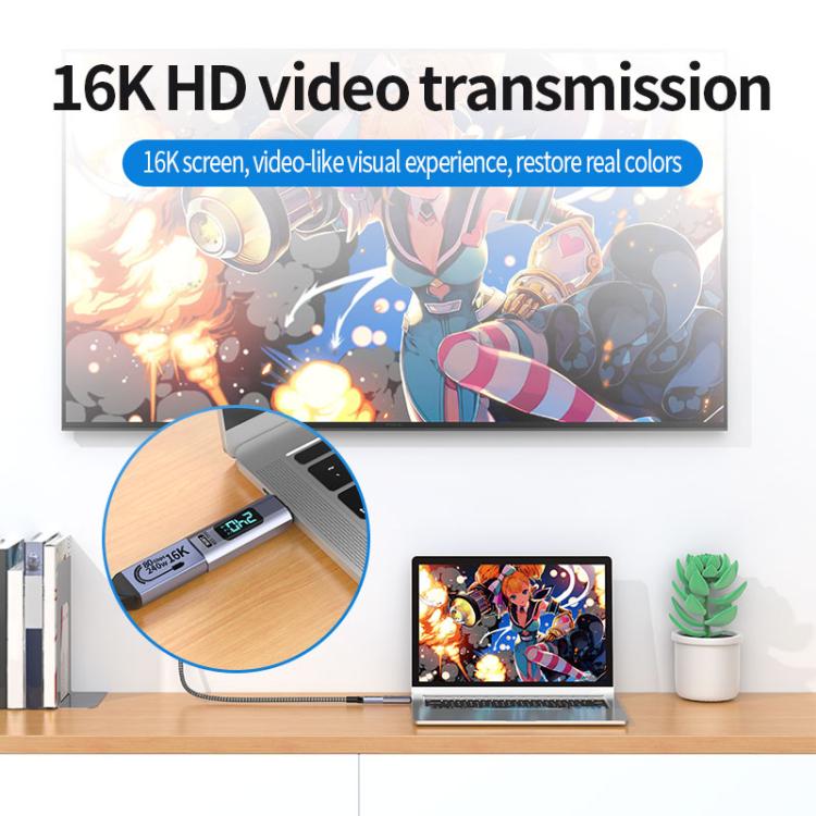 Adaptador magnético de sucção digital PD240W 80Gbps 60K macho Tipo-C para fêmea, cabeça reta, cabeça em cotovelo