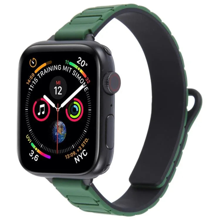 Correia de Relógio Magnética Slim em Silicone em Forma de I, Para Apple Watch 46mm / 49mm / 45mm / 44mm, Para Apple Watch 42mm / 41mm / 40mm / 38mm