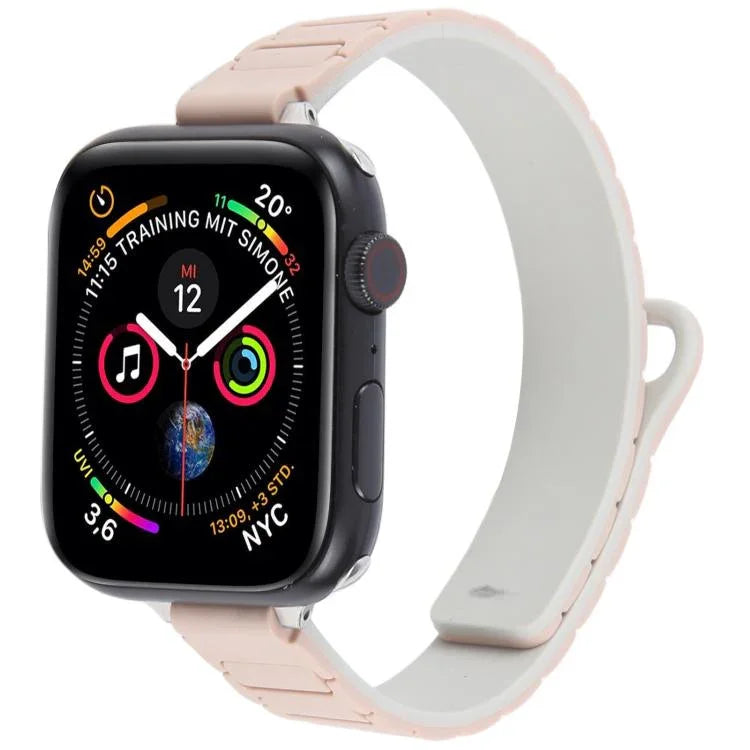 Correia de Relógio Magnética Slim em Silicone em Forma de I, Para Apple Watch 46mm / 49mm / 45mm / 44mm, Para Apple Watch 42mm / 41mm / 40mm / 38mm