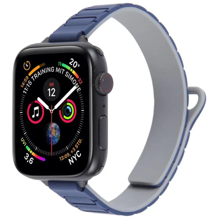 Correia de Relógio Magnética Slim em Silicone em Forma de I, Para Apple Watch 46mm / 49mm / 45mm / 44mm, Para Apple Watch 42mm / 41mm / 40mm / 38mm