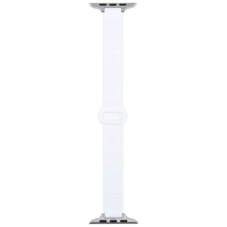 Correia de Relógio Magnética Slim em Silicone em Forma de I, Para Apple Watch 46mm / 49mm / 45mm / 44mm, Para Apple Watch 42mm / 41mm / 40mm / 38mm