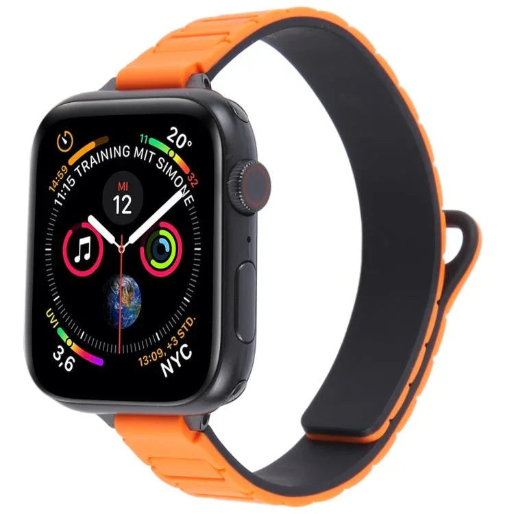 Correia de Relógio Magnética Slim em Silicone em Forma de I, Para Apple Watch 46mm / 49mm / 45mm / 44mm, Para Apple Watch 42mm / 41mm / 40mm / 38mm