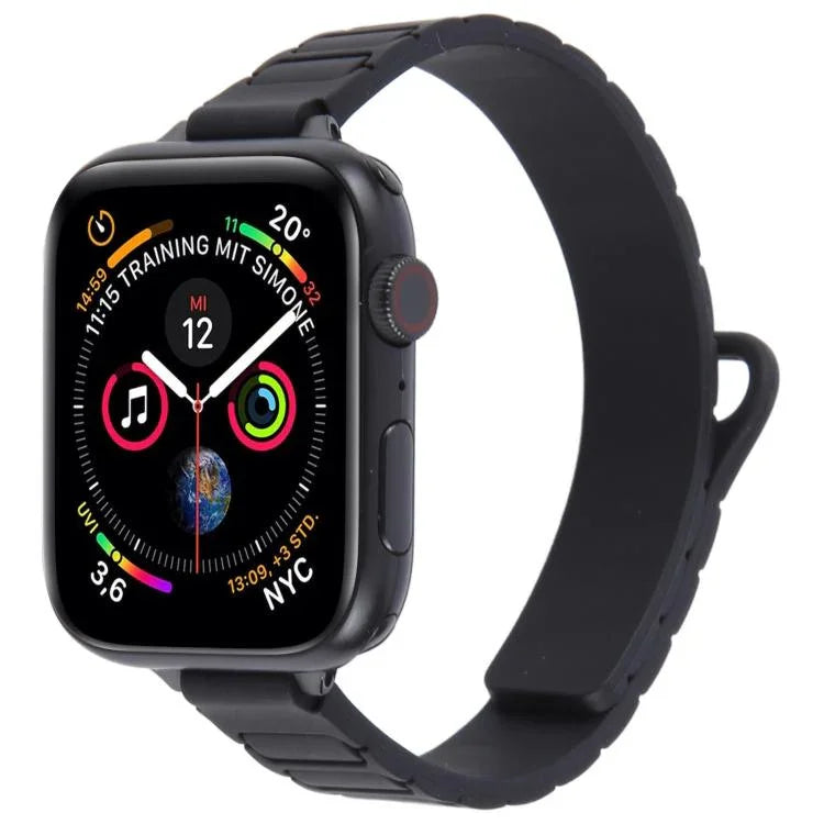 Correia de Relógio Magnética Slim em Silicone em Forma de I, Para Apple Watch 46mm / 49mm / 45mm / 44mm, Para Apple Watch 42mm / 41mm / 40mm / 38mm