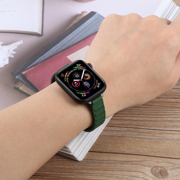 Correia de Relógio Magnética Slim em Silicone em Forma de I, Para Apple Watch 46mm / 49mm / 45mm / 44mm, Para Apple Watch 42mm / 41mm / 40mm / 38mm