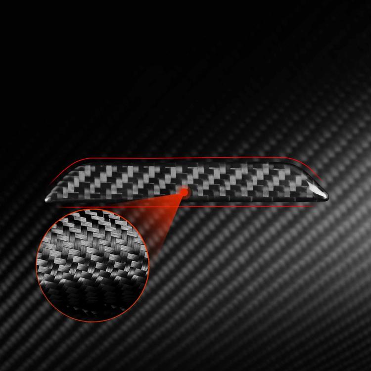 For Tesla Model 3 / Y / S / X Carbon Fiber Car Trunk Logo Decorative Sticker, Car Trunk Logo