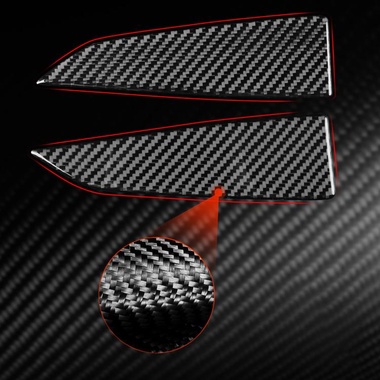 For Tesla Model 3 2023- 2pcs/Set Carbon Fiber Car Interior Door A-Pillar Decorative Sticker, Car Interior Door A-Pillar