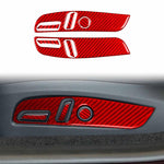 For Tesla Model 3 2023- 7pcs/Set Carbon Fiber Car Seat Adjustment Panel Decorative Sticker, 7pcs/Set Car Seat Adjustment Panel, Left Drive, 7pcs/Set Car Seat Adjustment Panel, Right Drive