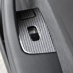 For Tesla Model 3 2017-2022 / Y 2020-2024 6pcs/Set Carbon Fiber Car Window Lift Panel Decorative Sticker, Car Window Lift Panel, Left Drive, Car Window Lift Panel, Right Drive