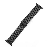 Pulseira de Relógio em Aço Inoxidável com Fivela Dobrada e Três Contas xDfind, Para Apple Watch 42 / 44 / 45 / 46 / 49mm, Para Apple Watch 38 / 40 / 41 / S10 42mm