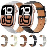Pulseira de Relógio em Pele de Grão Fino Black Shark xDfind, Para Apple Watch 42 / 44 / 45 / 46 / 49mm, Para Apple Watch 38 / 40 / 41 / S10 42mm