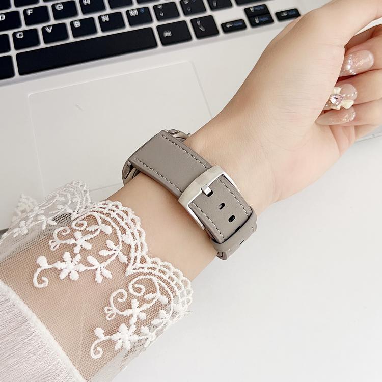 Pulseira de Relógio em Pele de Grão Fino Black Shark xDfind, Para Apple Watch 42 / 44 / 45 / 46 / 49mm, Para Apple Watch 38 / 40 / 41 / S10 42mm