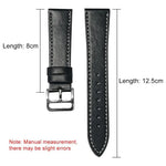 Pulseira de Relógio em Pele de Grão Fino Black Shark xDfind, Para Apple Watch 42 / 44 / 45 / 46 / 49mm, Para Apple Watch 38 / 40 / 41 / S10 42mm