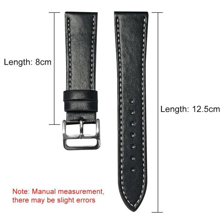 Pulseira de Relógio em Pele de Grão Fino Black Shark xDfind, Para Apple Watch 42 / 44 / 45 / 46 / 49mm, Para Apple Watch 38 / 40 / 41 / S10 42mm