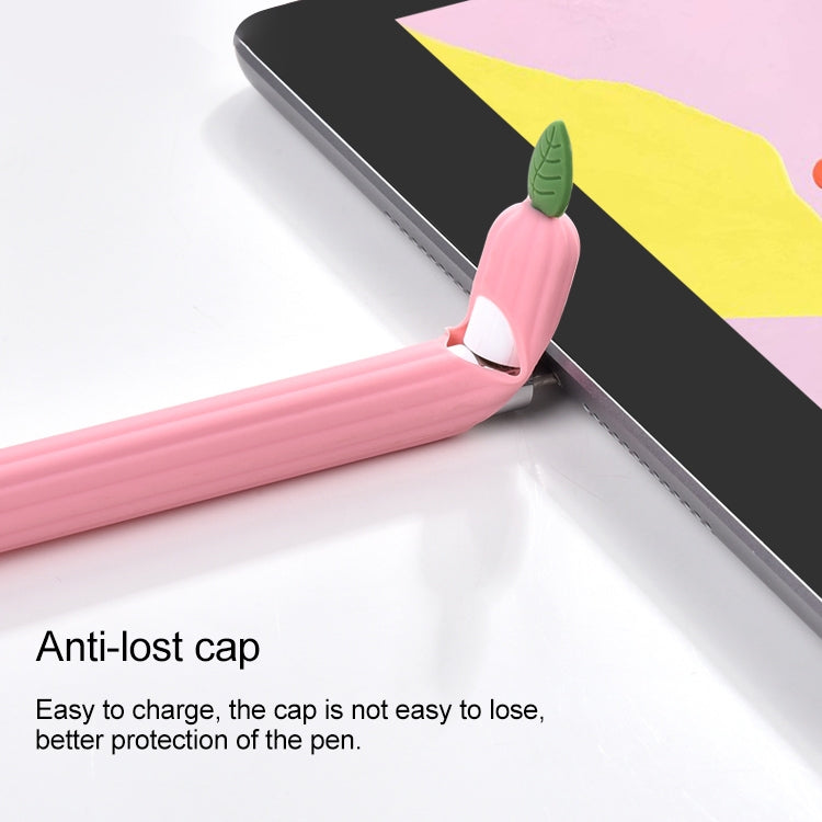 Capa protetora antiderrapante de silicone cor menta contrastante, para Apple Pencil 1, para Apple Pencil 2