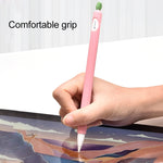Capa protetora antiderrapante de silicone cor menta contrastante, para Apple Pencil 1, para Apple Pencil 2