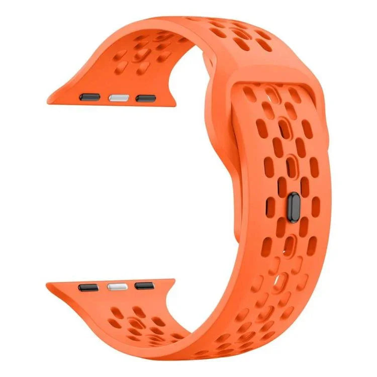 Pulseira de Relógio em Silicone com Fivela Invertida de Malha xDfind, Para Apple Watch 46mm / 49mm / 45mm / 44mm, Para Apple Watch 42mm / 41mm / 40mm / 38mm