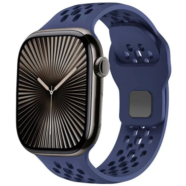 Pulseira de Relógio em Silicone com Fivela Invertida de Malha xDfind, Para Apple Watch 46mm / 49mm / 45mm / 44mm, Para Apple Watch 42mm / 41mm / 40mm / 38mm