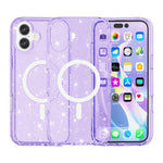 Terminator Style Glitter Powder MagSafe Magnetic Phone Case, For iPhone 17 Pro Max, For iPhone 17 Pro, For iPhone 17, For iPhone Air