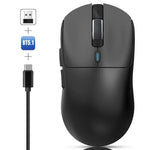 Rato Gaming Leve HXSJ T68 3 Modos com Fios 2.4G BT5.1 Sem Fios, T68