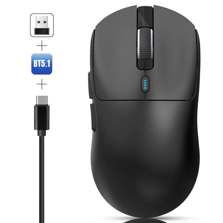 Rato Gaming Leve HXSJ T68 3 Modos com Fios 2.4G BT5.1 Sem Fios, T68