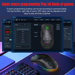 Rato Recarregável RGB Sem Fios HXSJ T66 3 Modos com Fios 2.4G BT5.3, T66