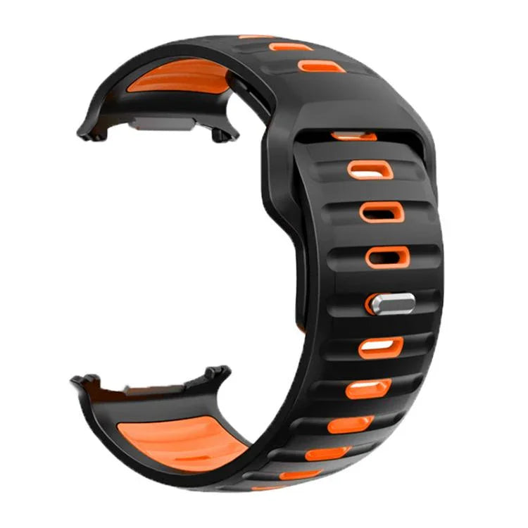 Correia de Relógio em Silicone Bicolor às Riscas, Para Samsung Galaxy Watch Ultra 47mm / Ultra 2025