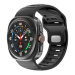 Correia de Relógio em Silicone Bicolor às Riscas, Para Samsung Galaxy Watch Ultra 47mm / Ultra 2025