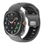 Correia de Relógio em Silicone Bicolor às Riscas, Para Samsung Galaxy Watch Ultra 47mm / Ultra 2025