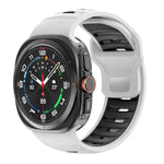 Correia de Relógio em Silicone Bicolor às Riscas, Para Samsung Galaxy Watch Ultra 47mm / Ultra 2025