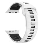 Pulseira de Relógio em Silicone com Fivela Invertida Quadriculada, Para Apple Watch 46mm / 49mm / 45mm / 44mm