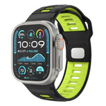 Pulseira de Relógio em Silicone com Fivela Invertida Quadriculada, Para Apple Watch 46mm / 49mm / 45mm / 44mm