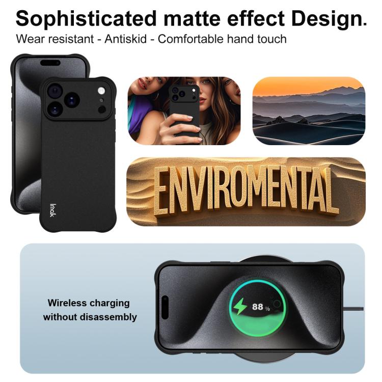Capa de telemóvel TPU com airbag resistente a choques imak, para iPhone 17 Pro Max, para iPhone 17 Pro, para iPhone 17, para iPhone Air