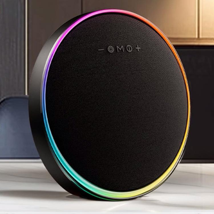 Coluna BT LP19 HI-FI com Luz RGB Sistema de Som para Casa Teatro Reprodutor de Música