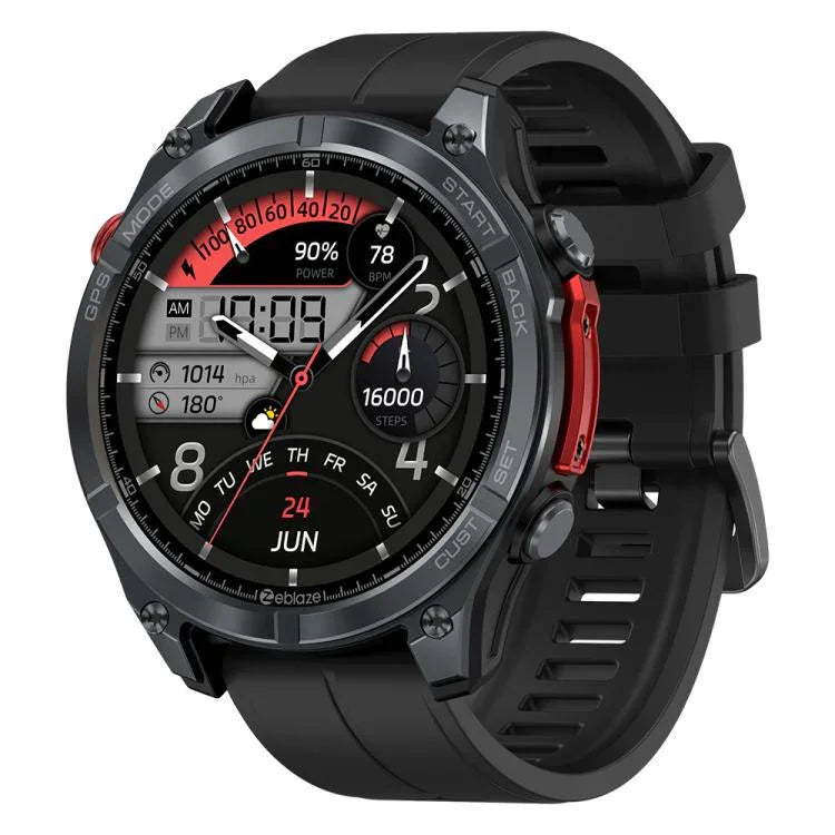 Relógio Inteligente Zeblaze Stratos 4 Robusto para Exterior com GPS, Ecrã 1,43 polegadas 5 ATM & IP69K