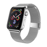 Pulseira de Relógio em Metal com Fivela Milanesa xDfind, Para Apple Watch 42 / 44 / 45 / 46 / 49mm, Para Apple Watch 38 / 40 / 41 / S10 42mm