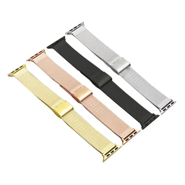 Pulseira de Relógio em Metal com Fivela Milanesa xDfind, Para Apple Watch 42 / 44 / 45 / 46 / 49mm, Para Apple Watch 38 / 40 / 41 / S10 42mm