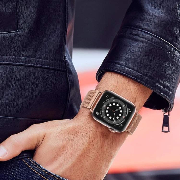 Pulseira de Relógio em Metal com Fivela Milanesa xDfind, Para Apple Watch 42 / 44 / 45 / 46 / 49mm, Para Apple Watch 38 / 40 / 41 / S10 42mm