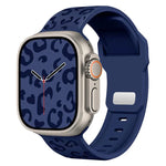 Buckle Concave Leopard Silicone Watch Band, For Apple Watch 46mm / 49mm / 45mm / 44mm, For Apple Watch 42mm / 41mm / 40mm / 38mm