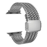 Pulseira de Relógio em Aço Inoxidável Magnética de Malha, Para Apple Watch 46mm / 49mm / 45mm / 44mm, Para Apple Watch 42mm / 41mm / 40mm / 38mm