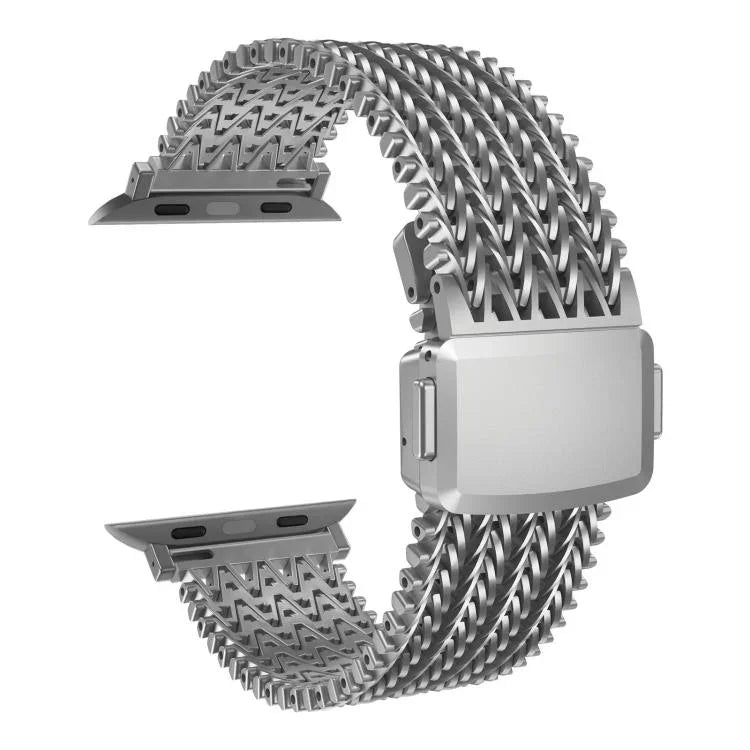 Pulseira de Relógio em Aço Inoxidável Magnética de Malha, Para Apple Watch 46mm / 49mm / 45mm / 44mm, Para Apple Watch 42mm / 41mm / 40mm / 38mm