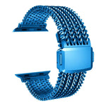 Pulseira de Relógio em Aço Inoxidável Magnética de Malha, Para Apple Watch 46mm / 49mm / 45mm / 44mm, Para Apple Watch 42mm / 41mm / 40mm / 38mm